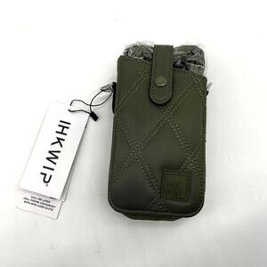 IHKWIP Call-Me-Later Cell Phone Crossbody with RFID Card Slots Military Olive